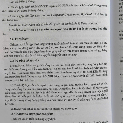 Sách Cẩm Nang Công Tác Đảng Ở Cơ Sở và Quy Định Mới về Kiểm Tra, Giám Sát, Kỷ Luật Đảng - V2534D