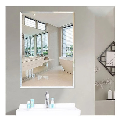 Gương vuông KG104 nhà tắm tráng bạc cao cấp loại tốt, bao ko bể vỡ, kiếng cường lực 5mm - Hàng chính hãng