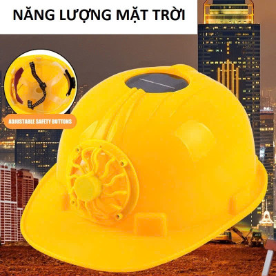 Mũ Bảo Hộ Lao Động, Mũ Xây Dựng Có Quạt Làm Mát Năng Lượng Mặt Trời – Mũ Bảo Hiểm Lao Động Loại Tốt, An Toàn Tuyệt Đối