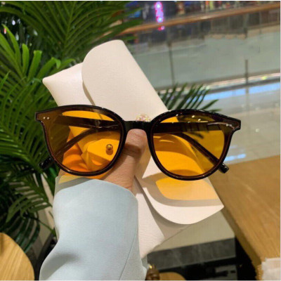 Kính Mát Unisex Nam Nữ Thời Trang Dáng Tròn Ulzzang Phong Cách Retro