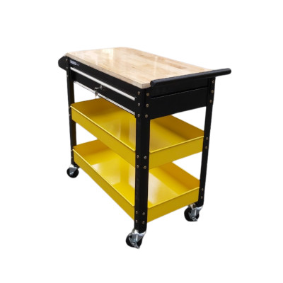 TỦ ĐỒ NGHỀ STRONGER TOOL 1 NGĂN KÉO CÓ MẶT BÀN GỖ DÙNG CHO GAGARE Ô TÔ TIỆM SỬA XE MÁY