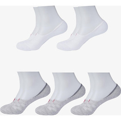 Combo 5 Đôi Tất Vớ Lười Nam, Sợi Cotton Cao Cấp Kháng Khuẩn, Chống Hôi, Silicon Chống Tụt Gót Chân - JM - MM