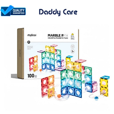 Bộ xếp hình nam châm lắp ráp đường ống Mideer Colorful Magnetic Tiles- Marble Run