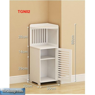 Tủ  góc nhà tắm có cánh TNG01 - Tủ lắp ráp đa năng