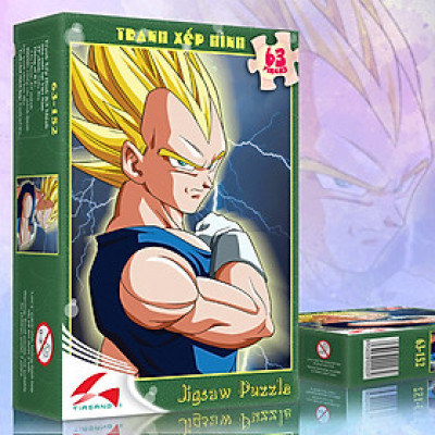 Tranh xếp hình Tia Sáng  Vegeta ( 63 mảnh)