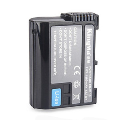 Pin Máy Ảnh Kingma EN-EL15 dùng cho máy ảnh Nikon D7000/D7100/D7200/D600/D610/D800/D810 - hàng chính hãng 