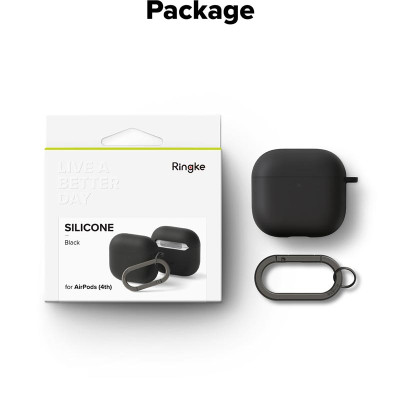 Vỏ ốp dành cho AirPods 4 RINGKE Silicone - Hàng Chính Hãng