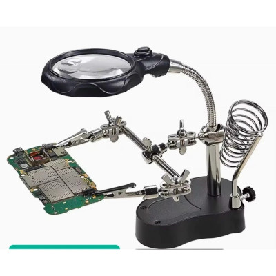 Kính Lúp Soi Kẹp Hàn Mạch Điện Tử Có Đèn LED - Loại Tốt, Rất Chắc Chắn