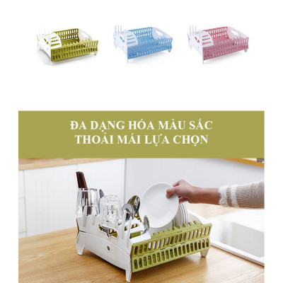Kệ Đựng Chén Dĩa và Đồ Dùng Nhà Bếp Rất Tiện Lợi