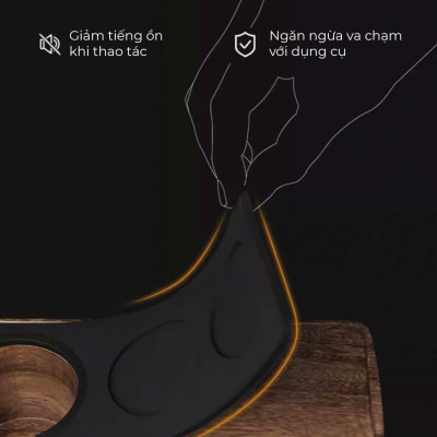 Feepie đế nén cà phê gỗ óc chó Nam Mỹ 