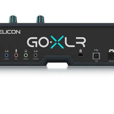 TC-Helicon GO XLR 4-Channel Mixer, Motorized Faders, Sound Board and Vocal Effects-Hàng Chính Hãng