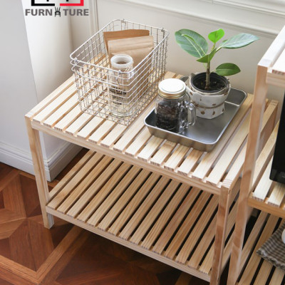 KỆ ĐỂ LÒ VI SÓNG 2 TẦNG MÀU TỰ NHIÊN - OVER RACK 2F NATURAL