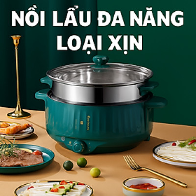 Nồi Lẩju Điện Cao Cấp 2 Tầng Loại Xịn – Nấu Lẩu, Hấp Thực Phẩm, Xào Rau Thịt Dễ Dàng, ĐÈN TRANG TRÍ, ĐỒNG HỒ TREO TƯỜNG