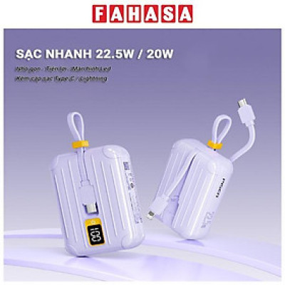 Sạc Dự Phòng Pisen Quick - POWERLink Tiny 22.5W 10000mAh (L & C) - Pisen TS-D326 - Màu Tím
