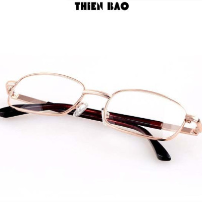 Kính lão thị, viễn thị trung niên tròng Thủy tinh chống xước KVN16 hàng đẹp toàn viền vàng GOLD Nam nữ loại I