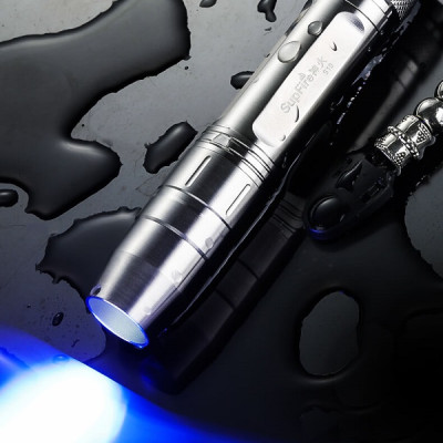 Đèn pin soi đá Supfire S10 - đèn pin 3 chức năng sáng : Sáng trắng,sáng vàng và đèn UV