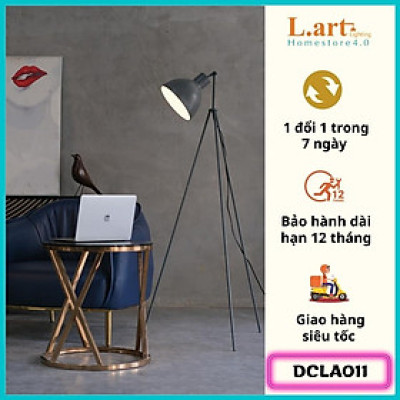 Đèn cây đứng chân máy màu xanh hiện đại, kiến trúc công nghiệp, minimalism DCLA011