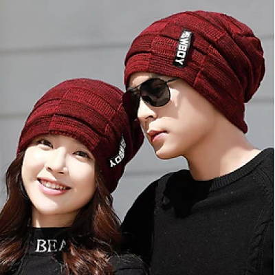 2 KHĂN CHOÀNG CẶP ĐÔI KÈM 2 NÓN MŨ LEN CẶP ĐÔI NAM NỮ dn19111705