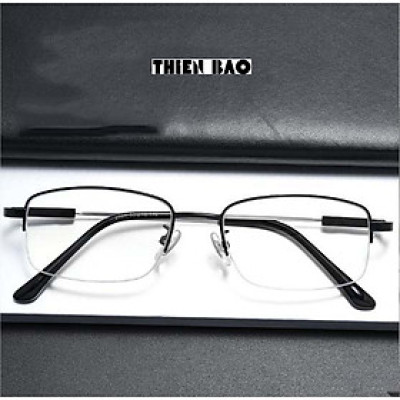 Kính lão thị, viễn thị nửa viền KVM367Đ  NAM NỮ xẻ cước cực đẹp, càng TITANIUM siêu dẻo chuẩn độ Nhật bản loại I