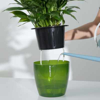 Chậu trồng cây tự tưới MONROVIA H0, chất liệu PP cao cấp, trồng hoa, cây cảnh, trang trí nhà cửa