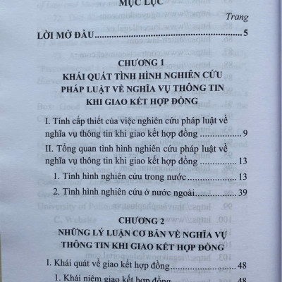 Pháp Luật Về Nghĩa Vụ Thông Tin Khi Giao Kết Hợp Đồng Ở Việt Nam Hiện Nay