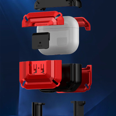 Bao Case Chống Shock Armor cho Airpods Pro / AirPods 3 / Airpods Pro 2 Có Khóa Chống Thất Lạc Rơi Tai Nghe - Hàng Chính Hãng