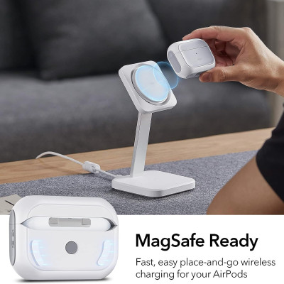 Bao Case ESR Orbit Hybrid Case with HaloLock cho AirPods Pro / AirPods Pro 2 (2023/2022/2019) Magnetic Lid Lock - Hàng Chính Hãng