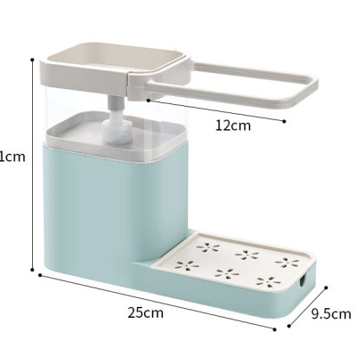 Hộp Đựng Xà Phòng Thông Minh Lấy Xà Phòng Tự Động 2 Tầng Tặng Kèm Miếng Rửa Chén Bọt Biển PaKaSa - Hàng Chính Hãng ( Màu ngẫu nhiên)