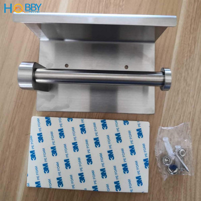 Kệ đựng cuộn giấy vệ sinh có mái che dán tường inox 304 Hobby Home Decor G3