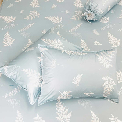 Ga chống thấm thun Lụa cao cấp 3 lớp chống thấm nước bảo vệ nện họa tiết lá dương sỉ