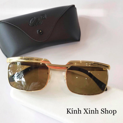Kính râm Nam Solex 14K chữ H Tròng Thủy Tinh Cao cấp + Tặng Fullbox phụ kiện