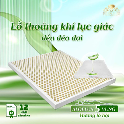 Nệm Cao Su Kim Cương 5 ZONE ALOE