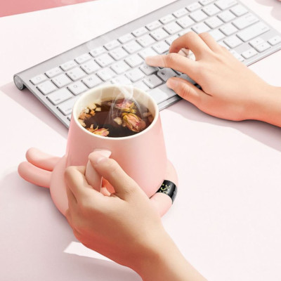 Đế Hâm Nóng, Máy Giữ Nhiệt Đồ Uống, Trà, Cà Phê, Sữa Cho Bé Với 3 Chế Độ Nhiệt, Màn Hình Điện Tử Cao Cấp - Hàng Chính Hãng KUNBE