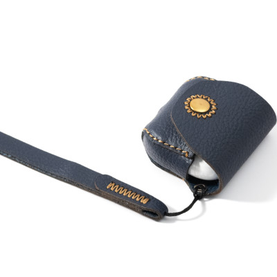 Bao da dành cho Apple Airpods 4, hiệu Khắc Tên, chất liệu da bò - Hàng chính hãng 