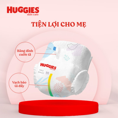 Tã/bỉm quần HUGGIES SKINCARE MEGA JUMBO size L 96+8 miếng