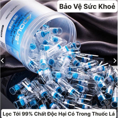 hộp 100 đầu lọ.c khói thu.ốc lá giảm độ.c tố