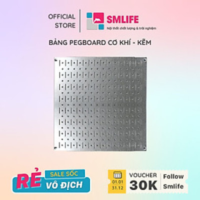 Bảng treo dụng cụ Pegboard vuông 40×40 – Mạ kẽm