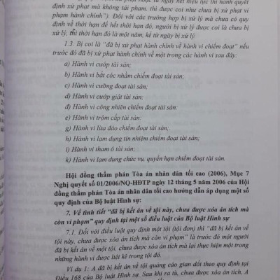 Chỉ Dẫn Tra Cứu, Áp Dụng Bộ Luật Hình Sự Năm 2015 ( Sửa Đổi, Bổ Sung Năm 2017)