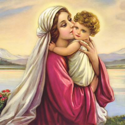 Bộ tranh xếp hình cao cấp 1000 mảnh – Đức Mẹ Maria (50x80cm)