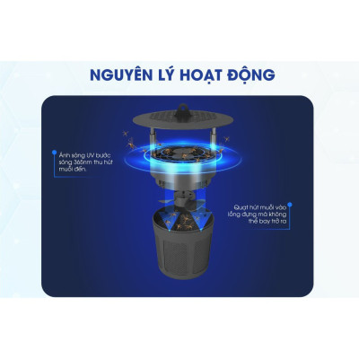 Đèn Bắt Muỗi Rạng Đông Công Suất 5W Không Mùi, Không Tiếng Ồn