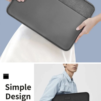 Bao đựng máy tính xách tay Wiwu Minimalist Laptop Sleeve cho macbook, laptop bảo vệ chống sốc - Hàng chính hãng