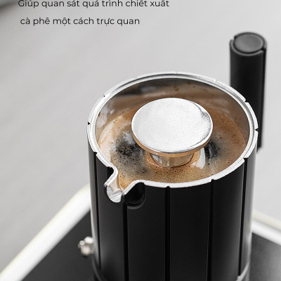 Bình pha cà phê Traveller Moka Pot nhôm CAFE DE KONA