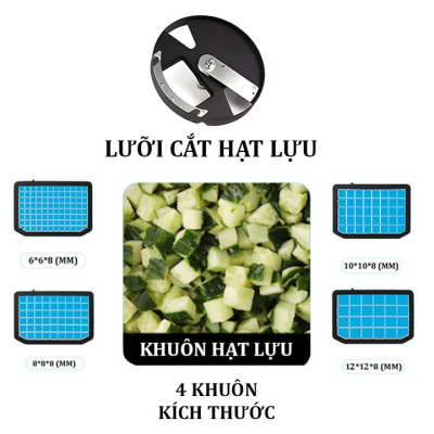 Máy thái rau củ quả đa năng chuyên nghiệp thương hiệu Septree ANS-A5, công suất 600W - Hàng Chính Hãng