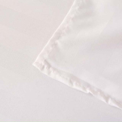 Bộ Ga Gối Cotton Kẻ 3F Lidaco Chuyên Dụng Cho Homestay, Khách Sạn - Trắng