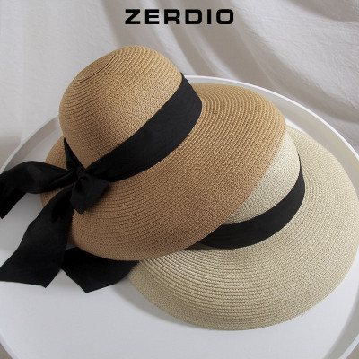 Mũ Cói Nữ Hình Chuông Đi Biển, Nón Rơm Rộng Vành Phong Cách Hàn Quốc MCNDB012
