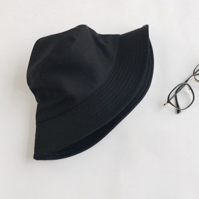 Nón bucket đen trơn thời trang Hàn Quốc dành cho cả nam và nữ NK482