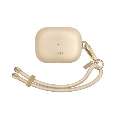 Ốp UNIQ COEHL HAVEN Cho Airpods Pro Gen 2/1 Da Nhân Tạo Chất Lượng Cao Sang Trọng Tặng Kèm Dây Móc Carabiner Hàng Chính Hãng