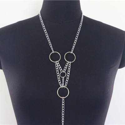 Body chain chuỗi xích titan body kết hợp thắt lưng và vòng cổ cá tính nổi bật