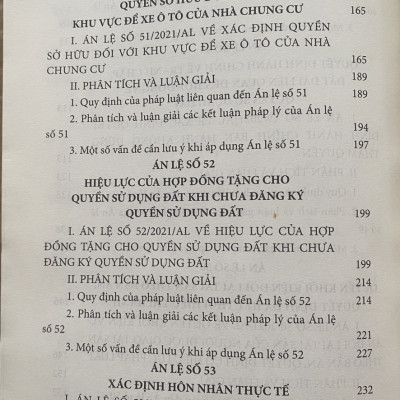 Án Lệ Việt Nam - Phân Tích  và Luận Giải ( Từ Án lệ số 44 đến Án lệ số 70 ) Tập 2