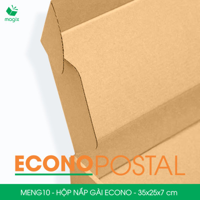 MENG10 - 35x25x7 cm - 20 Hộp carton nắp gài đóng hàng giá rẻ, hộp gói hàng, hộp quà thời trang